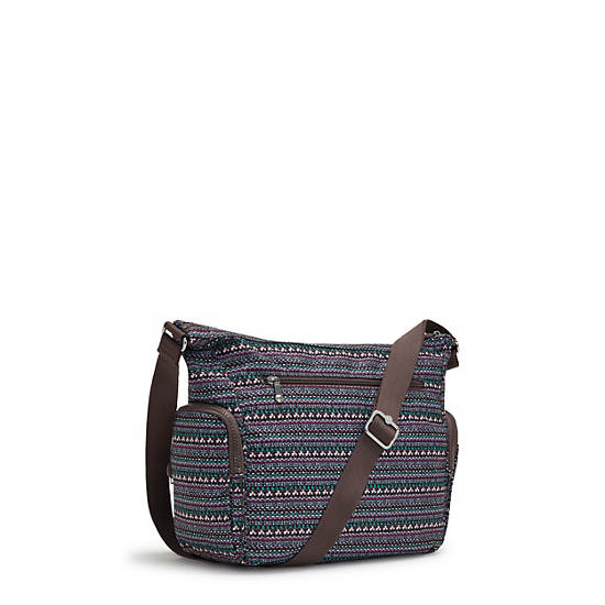 Kipling Gabbie Printed Crossbodytassen Taupe | België 2053NW